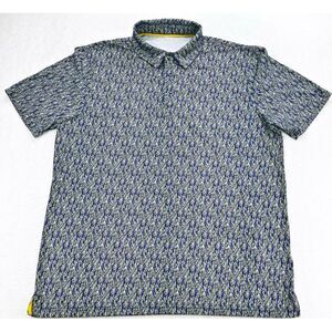 Maelreg Golf‎ Polo Shirt Men L Camo Zebra/Waves/Tiger UPF30 Performance SS